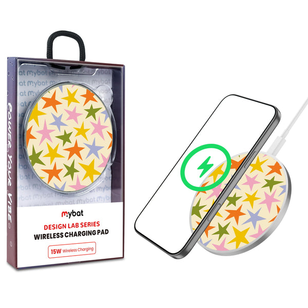 MyBat Design Lab Series Wireless Charging Pad - Silver - Party Stars - MCGWIRC22SL-500-1.jpg