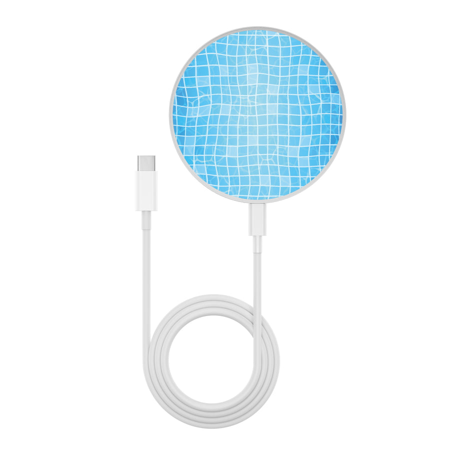 MyBat Design Lab Series Wireless Charging Pad - Silver - Pool Tile - MCGWIRC22SL-504-3.jpg