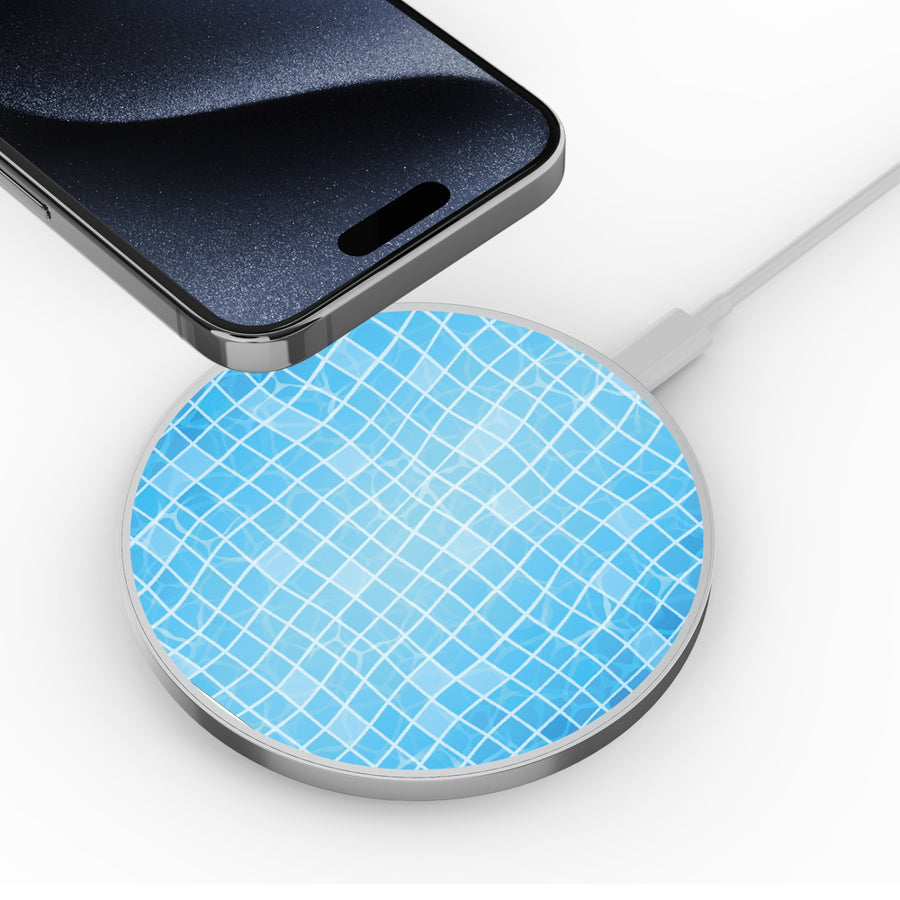 MyBat Design Lab Series Wireless Charging Pad - Silver - Pool Tile - MCGWIRC22SL-504-4.jpg