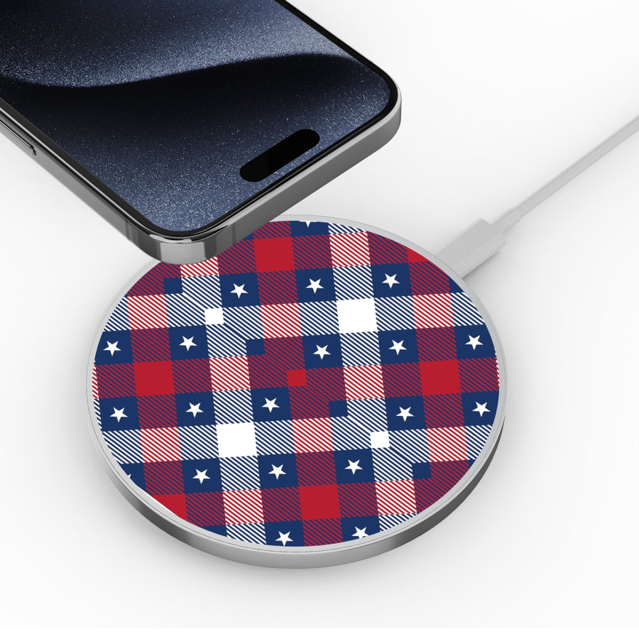 MyBat Design Lab Series Wireless Charging Pad - Silver - Americana Plaid - MCGWIRC22SL-523-4.JPG