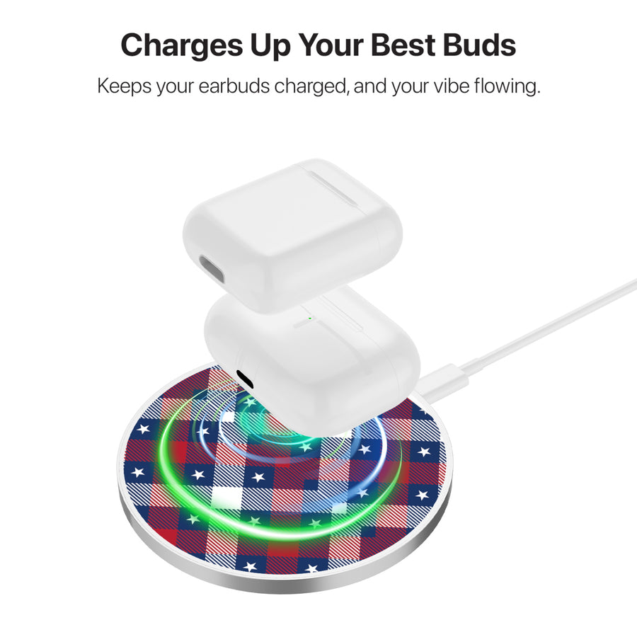 MyBat Design Lab Series Wireless Charging Pad - Silver - Americana Plaid - MCGWIRC22SL-523-6.JPG