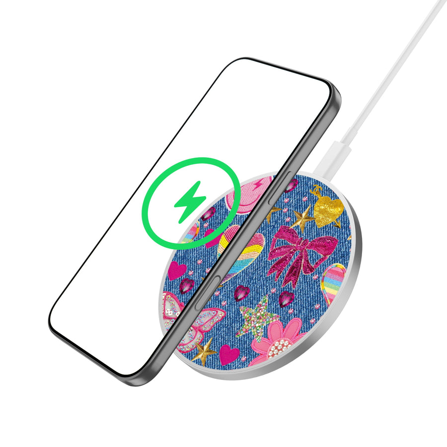 MyBat Design Lab Series Wireless Charging Pad - Silver - Denim Daze - MCGWIRC22SL-528-1.JPG