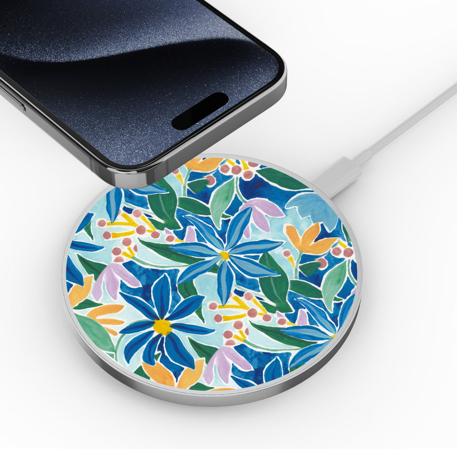 MyBat Design Lab Series Wireless Charging Pad - Silver - Exotic Bloom - MCGWIRC22SL-529-4.JPG