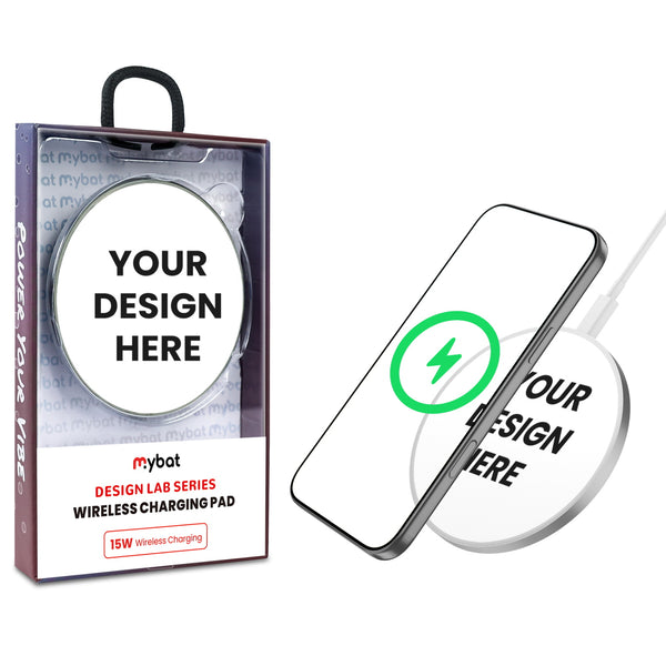 MyBat Design Lab Series Wireless Charging Pad - Silver - Custom Prints Only (No Blanks) - MCGWIRC22SL-CC-1.jpg