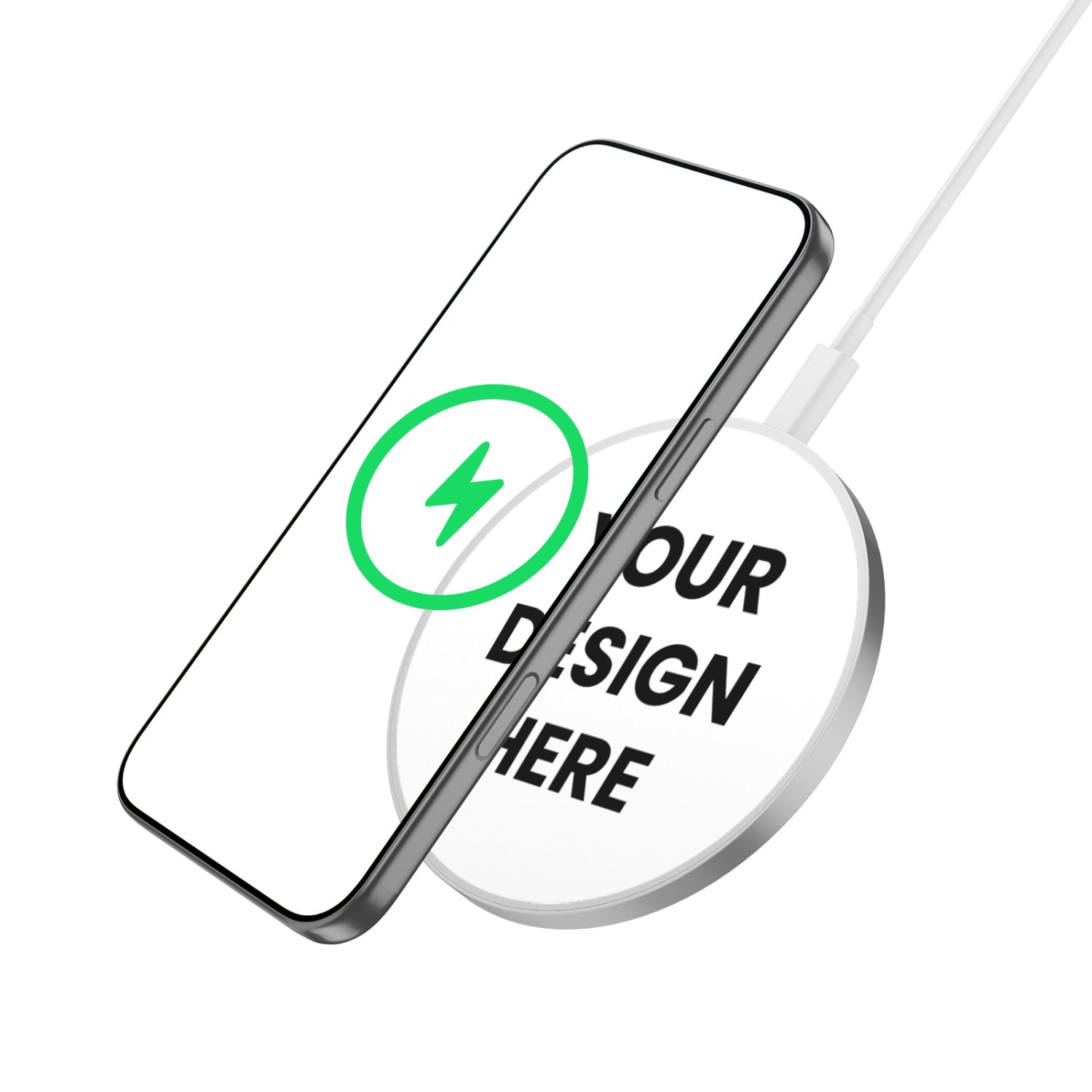 MyBat Design Lab Series Wireless Charging Pad - Silver - Custom Prints Only (No Blanks) - MCGWIRC22SL-CC-2.jpg