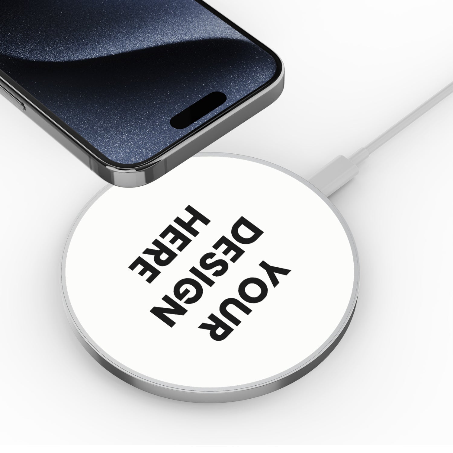 MyBat Design Lab Series Wireless Charging Pad - Silver - Custom Prints Only (No Blanks) - MCGWIRC22SL-CC-4.jpg