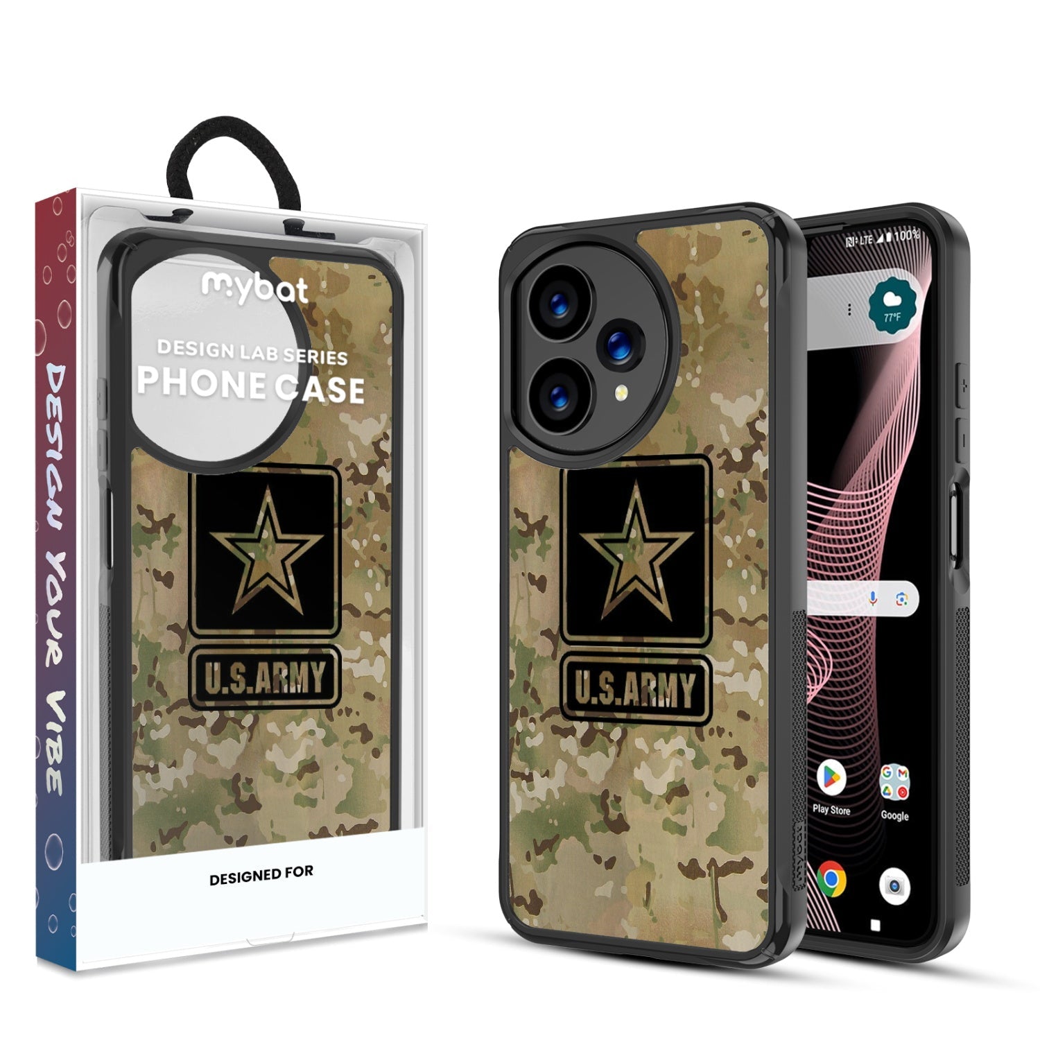 MyBat Design Lab Series Case for Cricket Icon Plus 2026 - U.S. Army