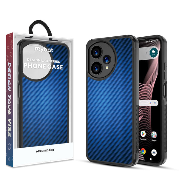 MyBat Design Lab Series Case for Cricket Icon Plus 2026 - Blue Carbon Fiber - MCICON7CSLESMP084-1.jpg
