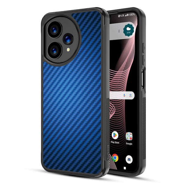 MyBat Design Lab Series Case for Cricket Icon Plus 2026 - Blue Carbon Fiber - MCICON7CSLESMP084-2.jpg