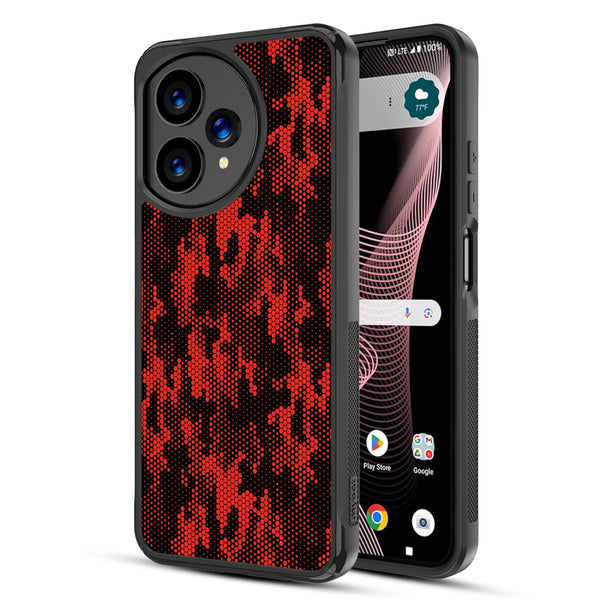 MyBat Design Lab Series Case for Cricket Icon Plus 2026 - Red Digital Camouflage - MCICON7CSLESMP086-2.jpg