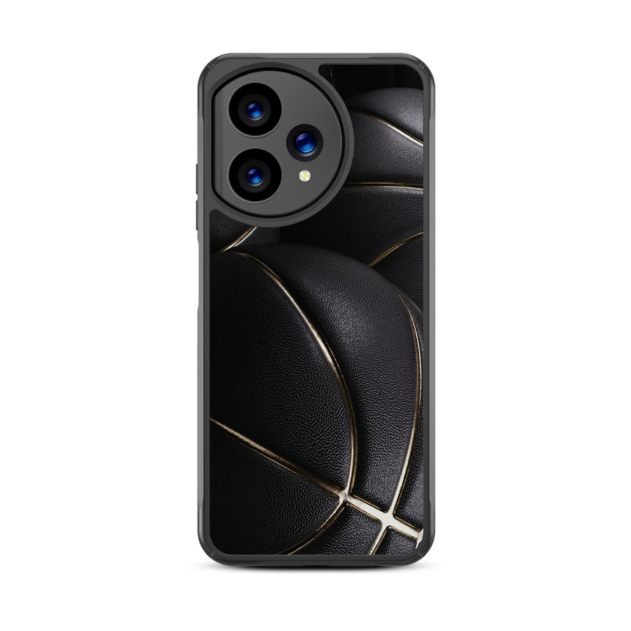 MyBat Design Lab Series Case for Cricket Icon Plus 2026 - Black Basketballs - MCICON7CSLESMP090-3.jpg