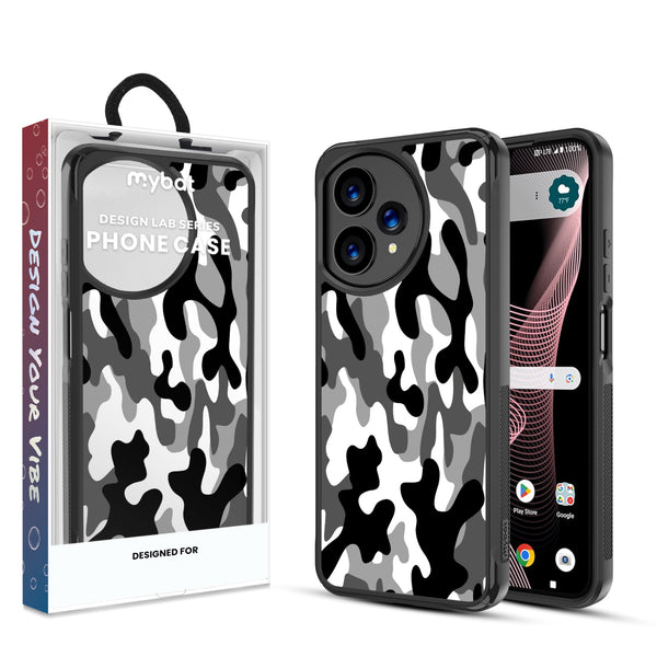 MyBat Design Lab Series Case for Cricket Icon Plus 2026 - Black & White Camouflage - MCICON7CSLESMP122-1.jpg