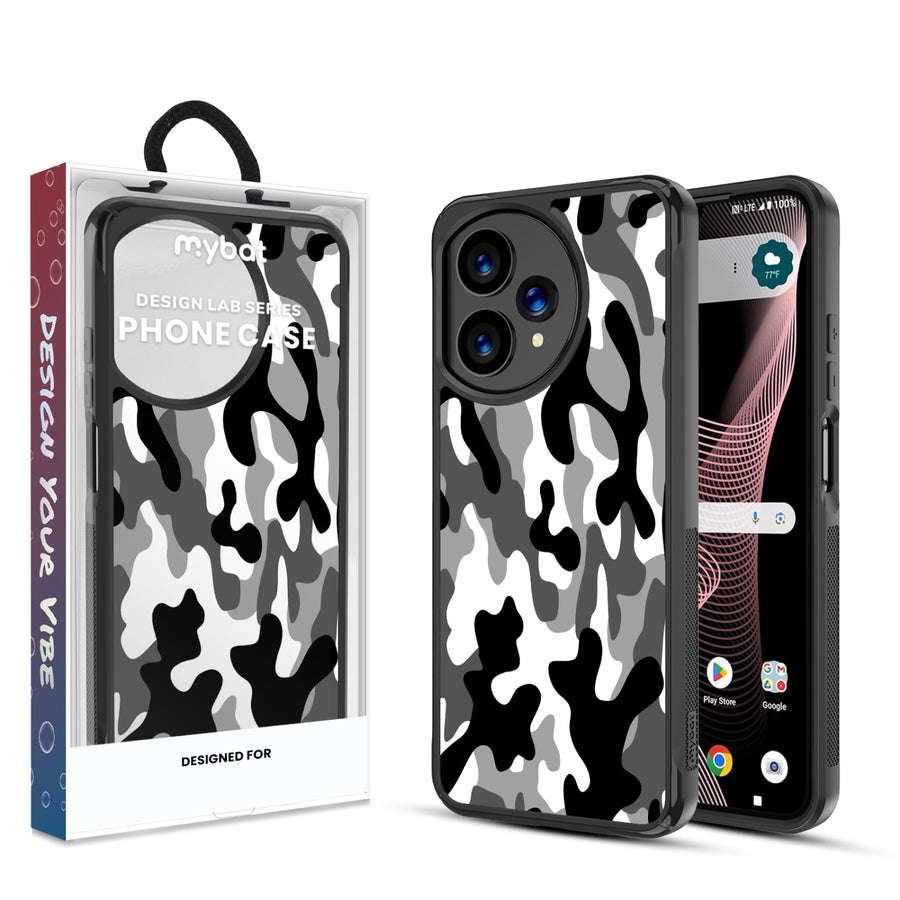 MyBat Design Lab Series Case for Cricket Icon Plus 2026 - Black & White Camouflage - MCICON7CSLESMP122-1.jpg