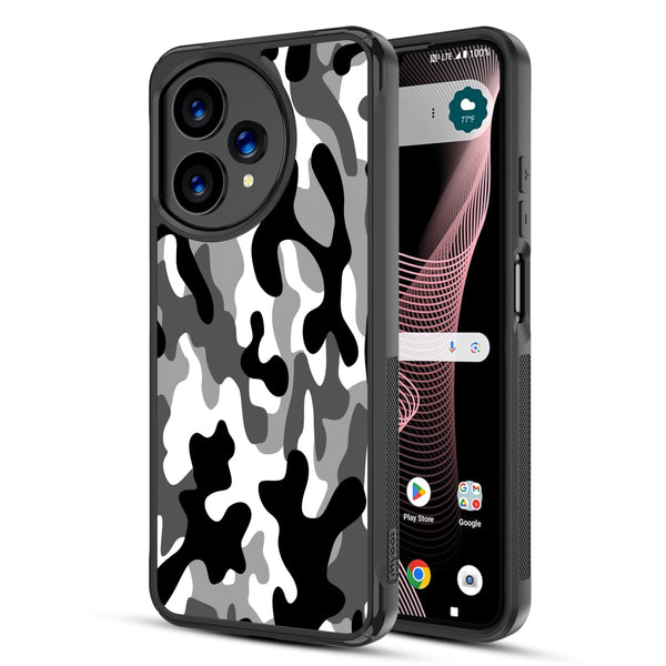 MyBat Design Lab Series Case for Cricket Icon Plus 2026 - Black & White Camouflage - MCICON7CSLESMP122-2.jpg