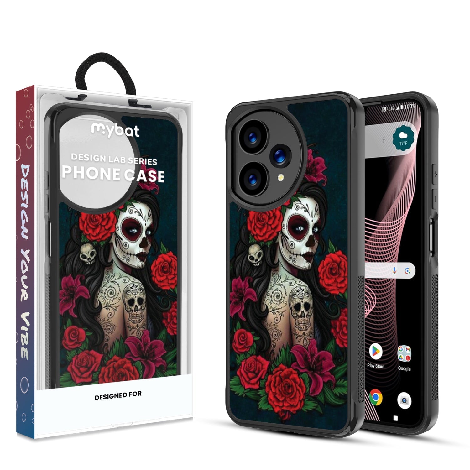 MyBat Design Lab Series Case for Cricket Icon Plus 2026 - Lady Of The Dead
