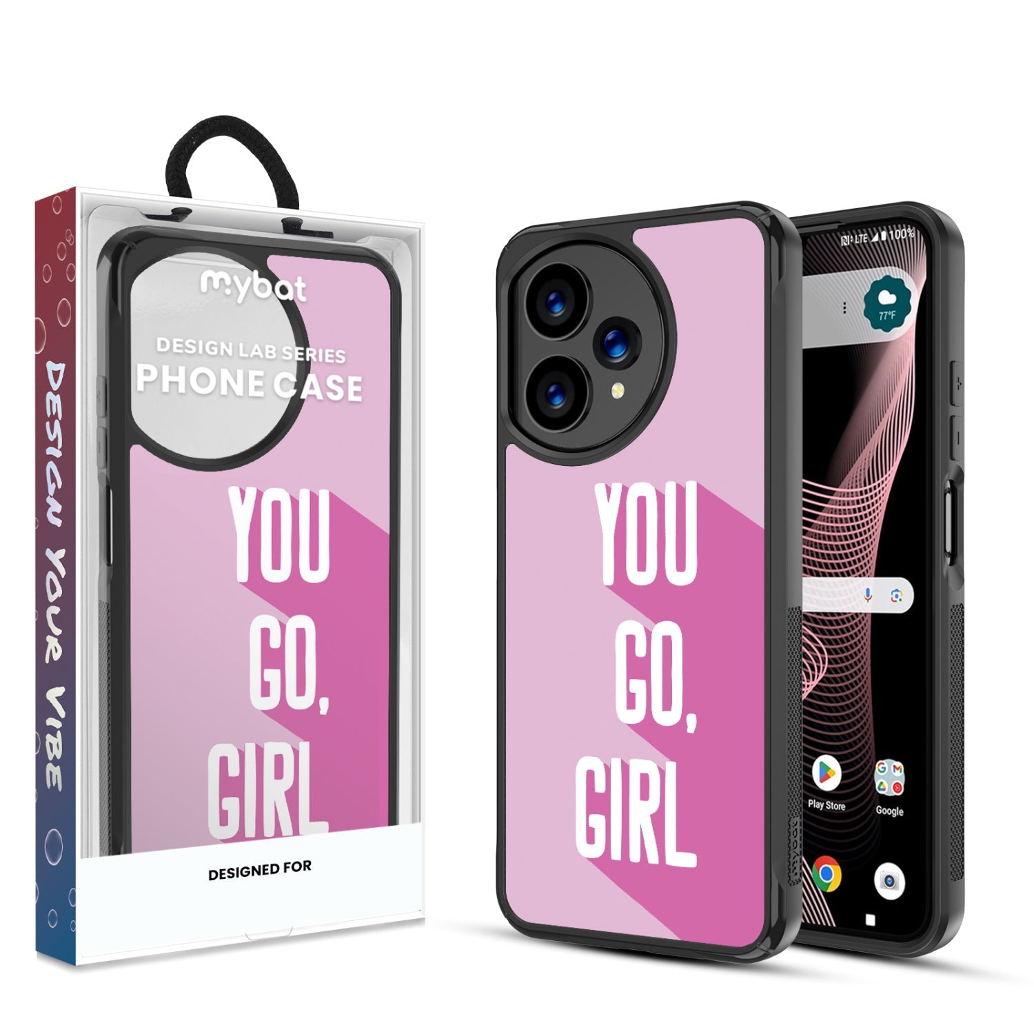 MyBat Design Lab Series Case for Cricket Icon Plus 2026 - You Go, Girl