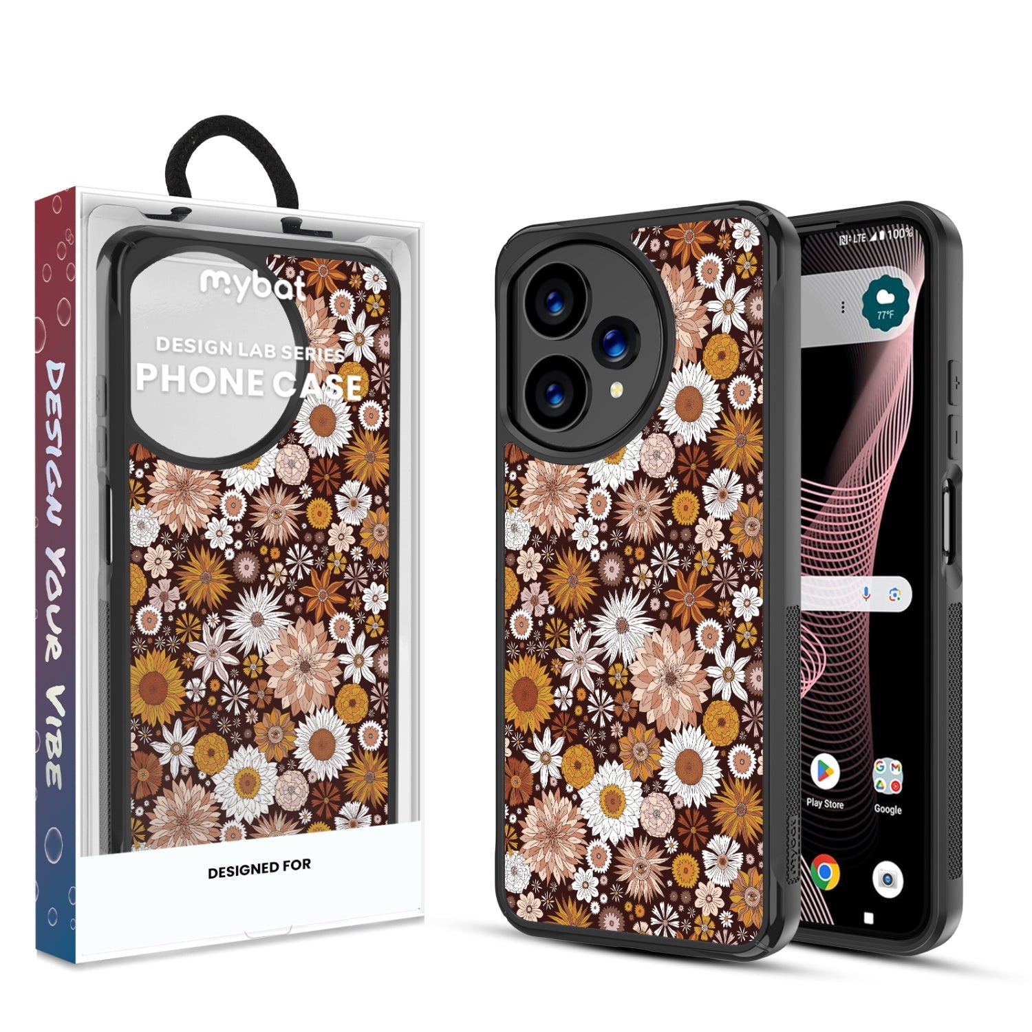 MyBat Design Lab Series Case for Cricket Icon Plus 2026 - Autumn Florals