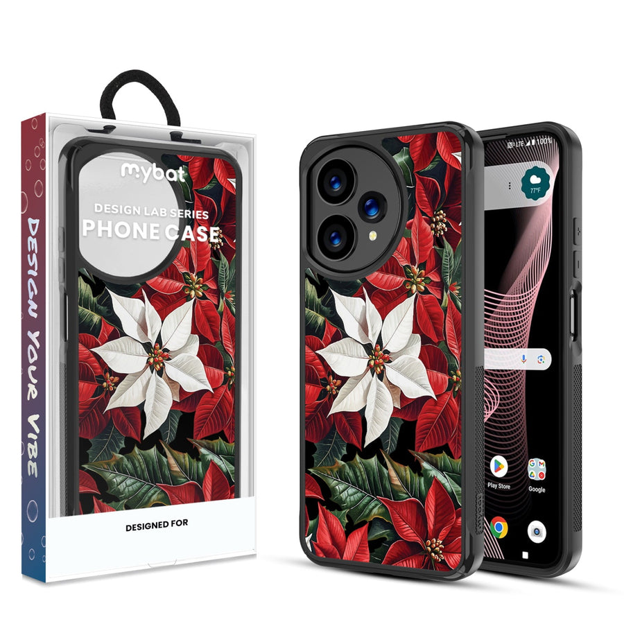 MyBat Design Lab Series Case for Cricket Icon Plus 2026 - Christmas Poinsettias