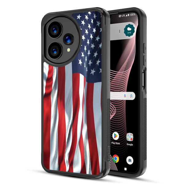 MyBat Design Lab Series Case for Cricket Icon Plus 2026 - Waving USA FLag - MCICON7CSLESMP367-2.jpg