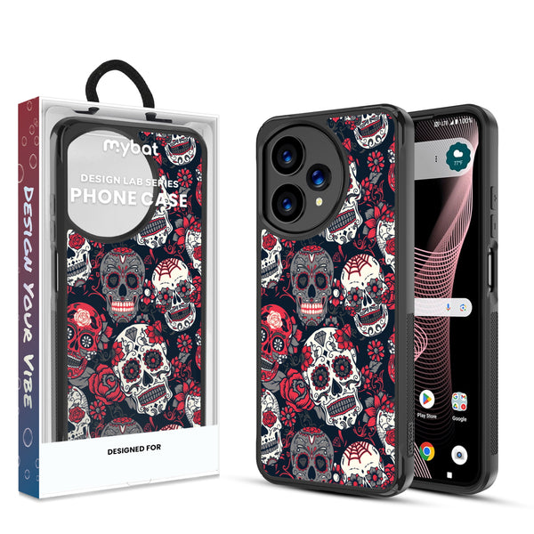 MyBat Design Lab Series Case for Cricket Icon Plus 2026 - Sugar Rose Skulls - MCICON7CSLESMP418-1.jpg