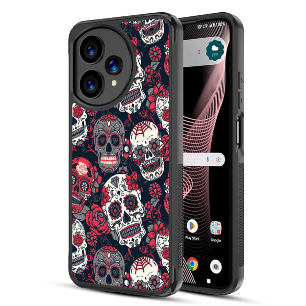 MyBat Design Lab Series Case for Cricket Icon Plus 2026 - Sugar Rose Skulls - MCICON7CSLESMP418-2.jpg