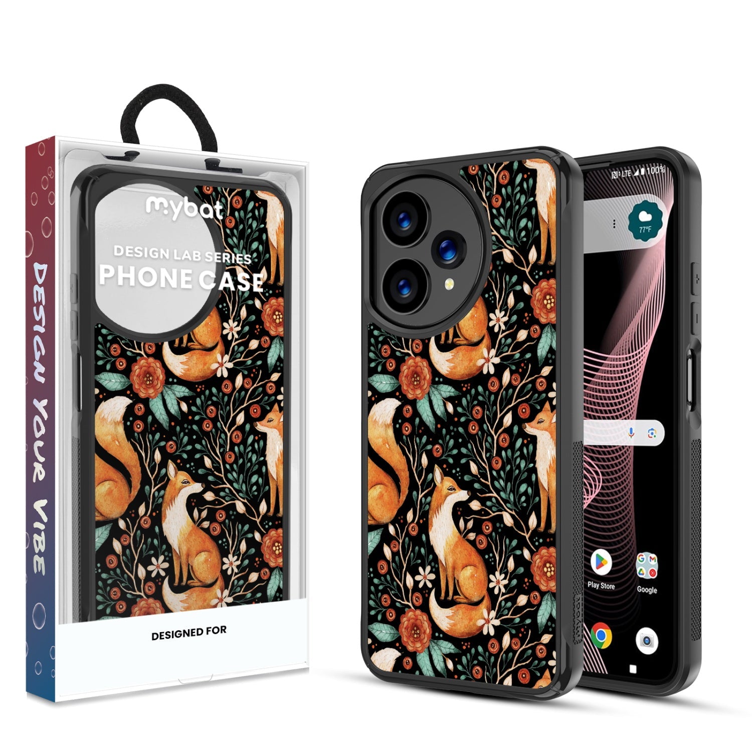 MyBat Design Lab Series Case for Cricket Icon Plus 2026 - Woodland Fox