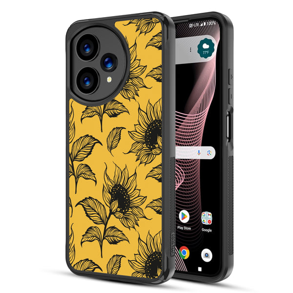 MyBat Design Lab Series Case for Cricket Icon Plus 2026 - Golden Sunflowers - MCICON7CSLESMP444-2.jpg