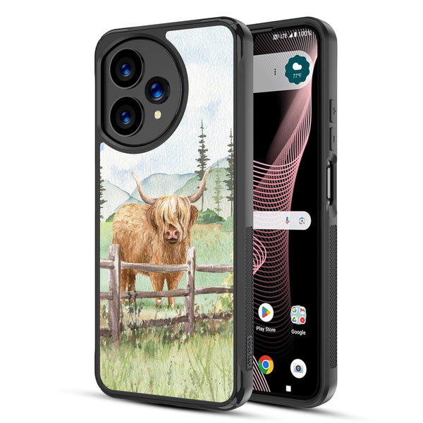 MyBat Design Lab Series Case for Cricket Icon Plus (2026) / AT&T Verge 2 - Highland Cow - MCICON7CSLESMP470-2.jpg