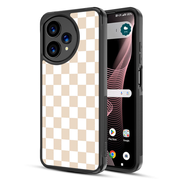 MyBat Design Lab Series Case for Cricket Icon Plus (2026) / AT&T Verge 2 - Tan Check - MCICON7CSLESMP475-2.jpg