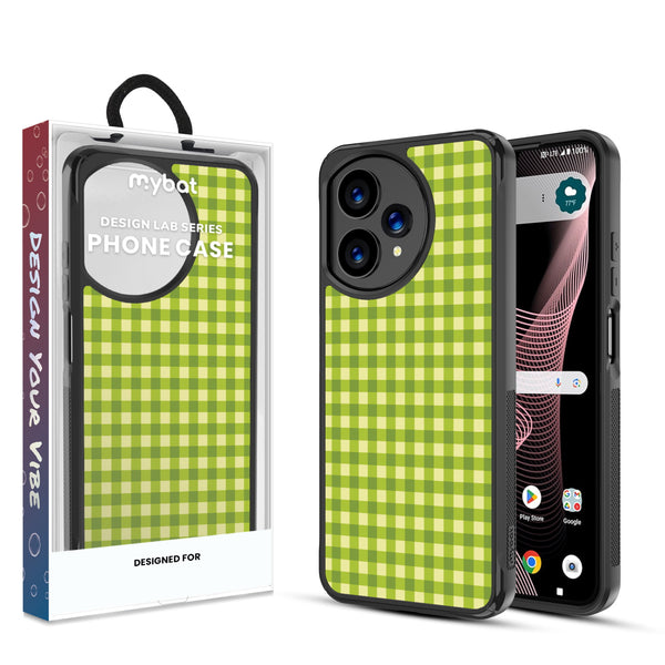 MyBat Design Lab Series Case for Cricket Icon Plus (2026) / AT&T Verge 2 - Green Gingham - MCICON7CSLESMP476-1.jpg