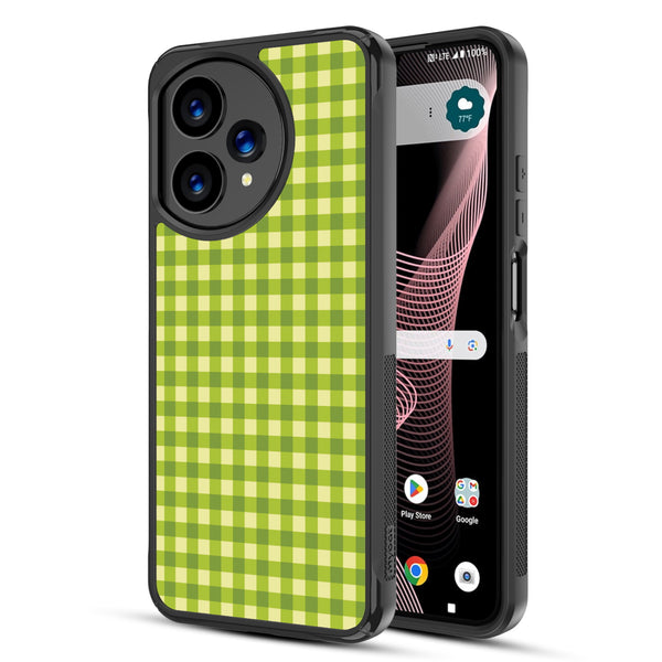 MyBat Design Lab Series Case for Cricket Icon Plus (2026) / AT&T Verge 2 - Green Gingham - MCICON7CSLESMP476-2.jpg