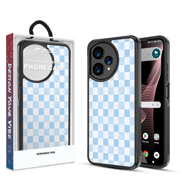 MyBat Design Lab Series Case for Cricket Icon Plus (2026) / AT&T Verge 2 - Sky Blue Check - MCICON7CSLESMP478-1.jpg