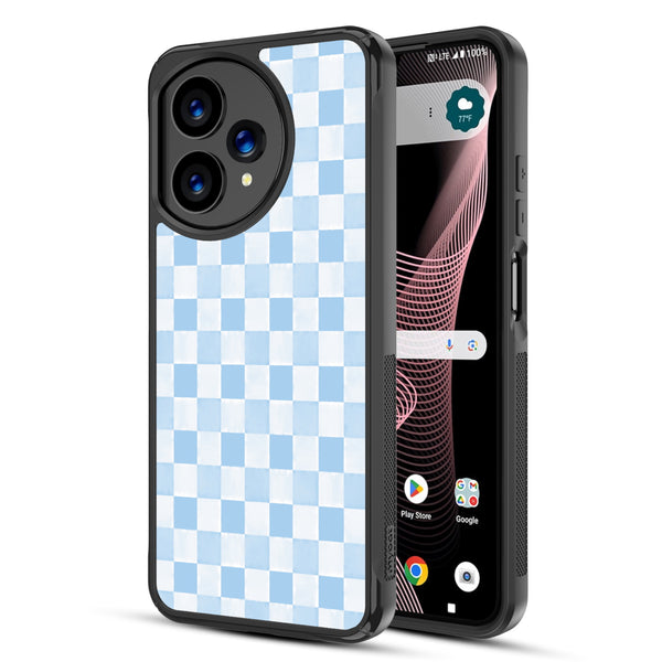 MyBat Design Lab Series Case for Cricket Icon Plus (2026) / AT&T Verge 2 - Sky Blue Check - MCICON7CSLESMP478-2.jpg