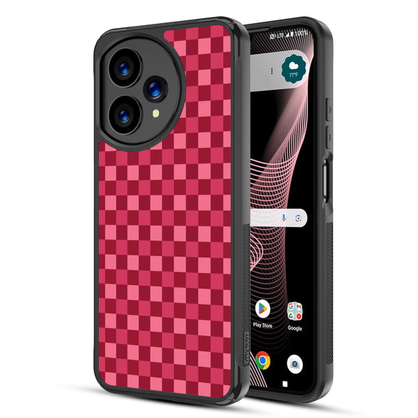 MyBat Design Lab Series Case for Cricket Icon Plus (2026) / AT&T Verge 2 - Raspberry Check - MCICON7CSLESMP481-2.jpg