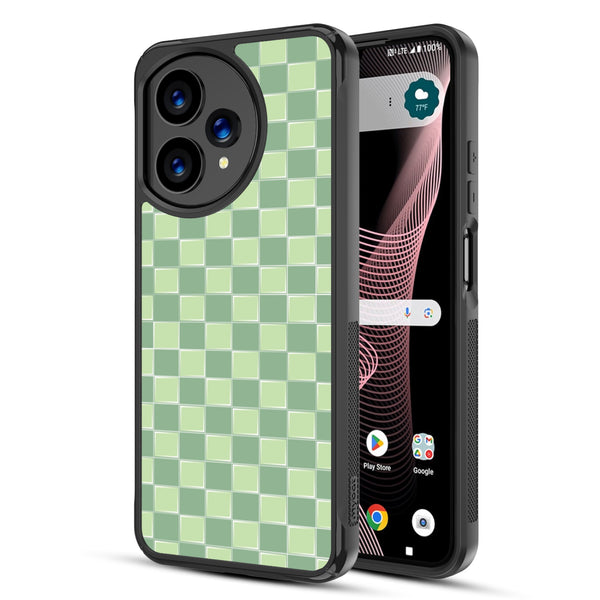MyBat Design Lab Series Case for Cricket Icon Plus (2026) / AT&T Verge 2 - Matcha Check - MCICON7CSLESMP482-2.jpg