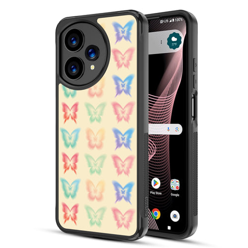 MyBat Design Lab Series Case for Cricket Icon Plus 2026 / AT&T Verge 2 - Technicolor Butterflies - MCICON7CSLESMP487-2.jpg