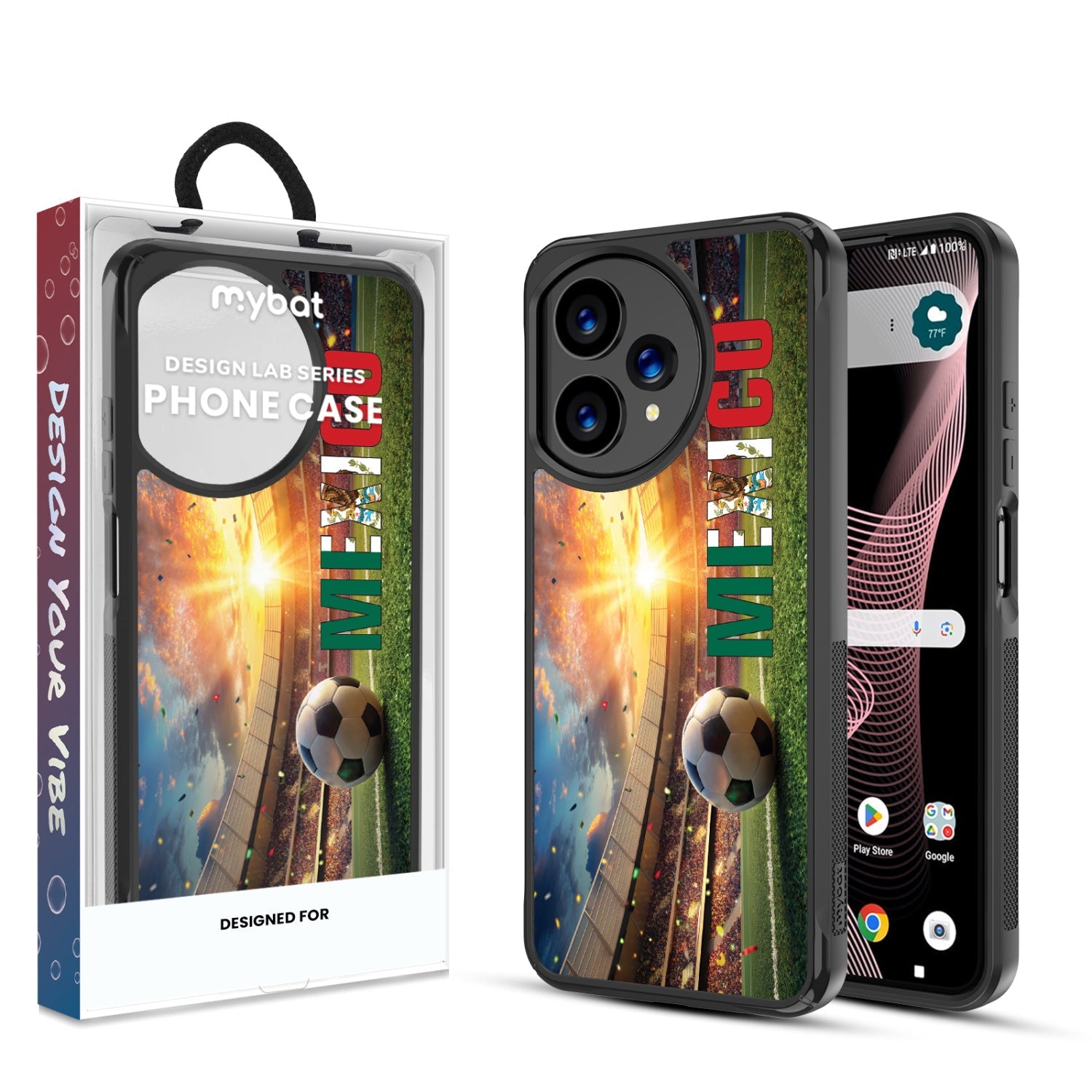 MyBat Design Lab Series Case for Cricket Icon Plus (2026) / AT&T Verge 2 – Mexico Goal