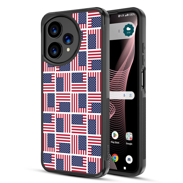 MyBat Design Lab Series Case for Cricket Icon Plus 2026 / AT&T Verge 2 – Flag Patchwork - MCICON7CSLESMP519-1.JPG