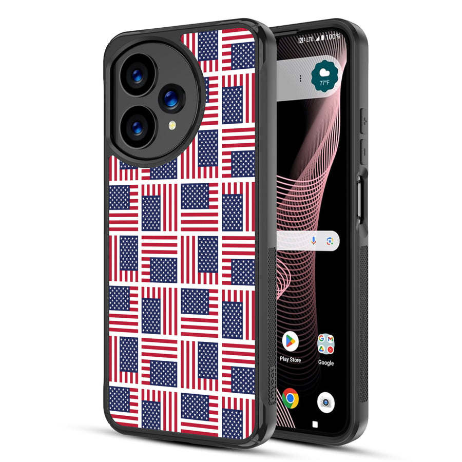 MyBat Design Lab Series Case for Cricket Icon Plus 2026 / AT&T Verge 2 – Flag Patchwork - MCICON7CSLESMP519-1.JPG