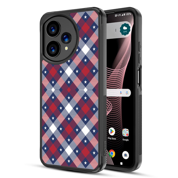 MyBat Design Lab Series Case for Cricket Icon Plus 2026 / AT&T Verge 2 – Americana Plaid - MCICON7CSLESMP523-1.JPG