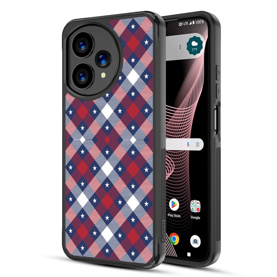 MyBat Design Lab Series Case for Cricket Icon Plus 2026 / AT&T Verge 2 – Americana Plaid - MCICON7CSLESMP523-1.JPG
