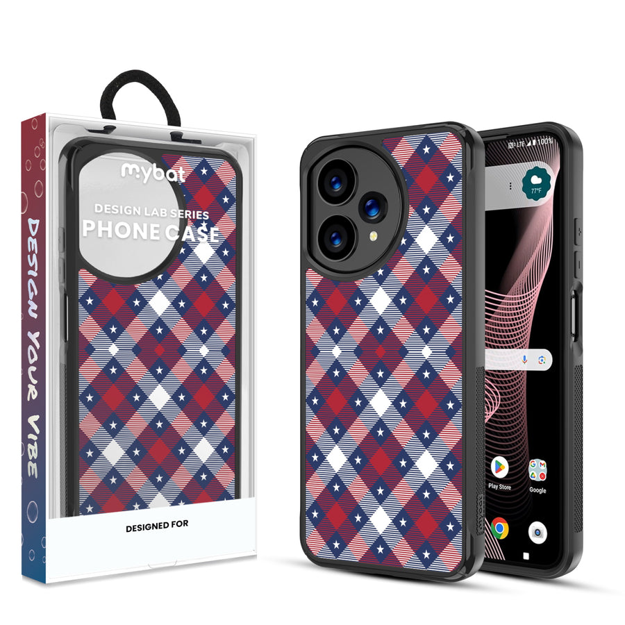 MyBat Design Lab Series Case for Cricket Icon Plus 2026 / AT&T Verge 2 – Americana Plaid - MCICON7CSLESMP523.JPG