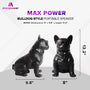 MaxPower Wooof Frenchie Style 13" Tall Dog Speaker With Glasses And Mic - Black - MD561-BK-4.jpg