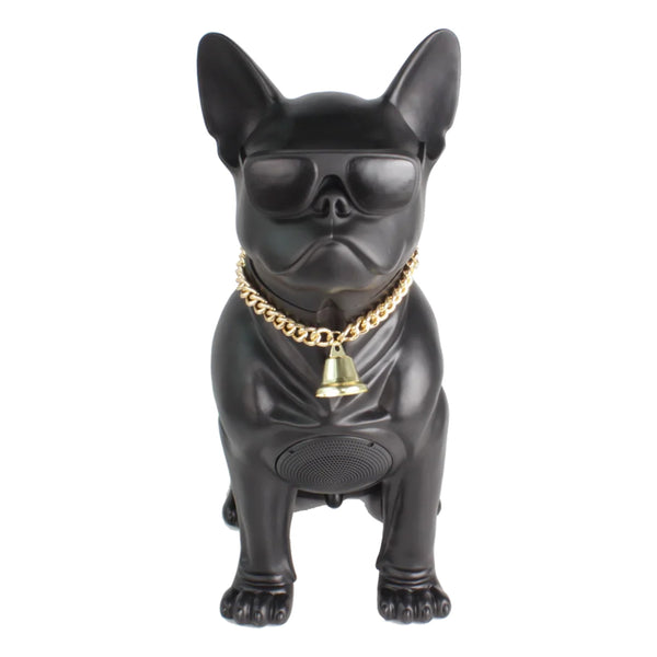 MaxPower Wooof 20" Tall Speaker With Gold Style Chain And Two Built In Speakers - Black - MD566-BK-1.jpg