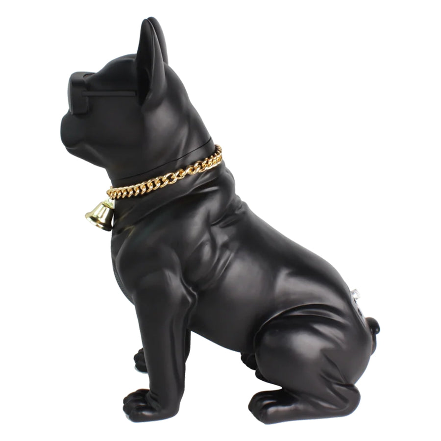 MaxPower Wooof 20" Tall Speaker With Gold Style Chain And Two Built In Speakers - Black - MD566-BK-4.jpg