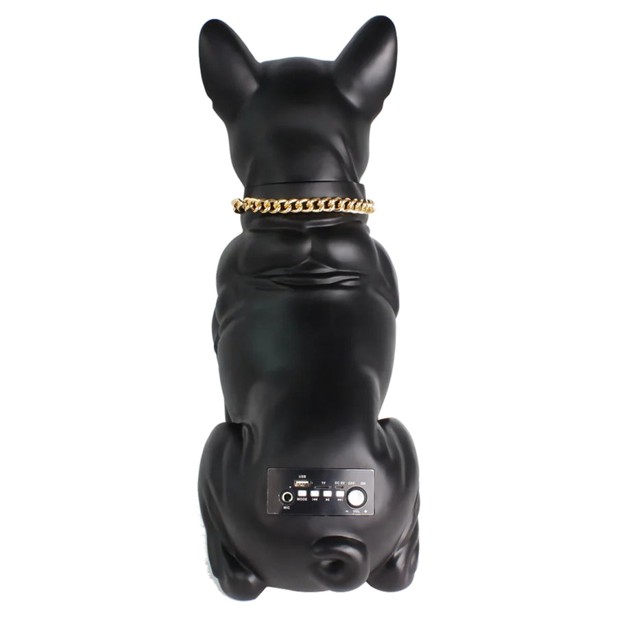 MaxPower Wooof 20" Tall Speaker With Gold Style Chain And Two Built In Speakers - Black - MD566-BK-5.jpg
