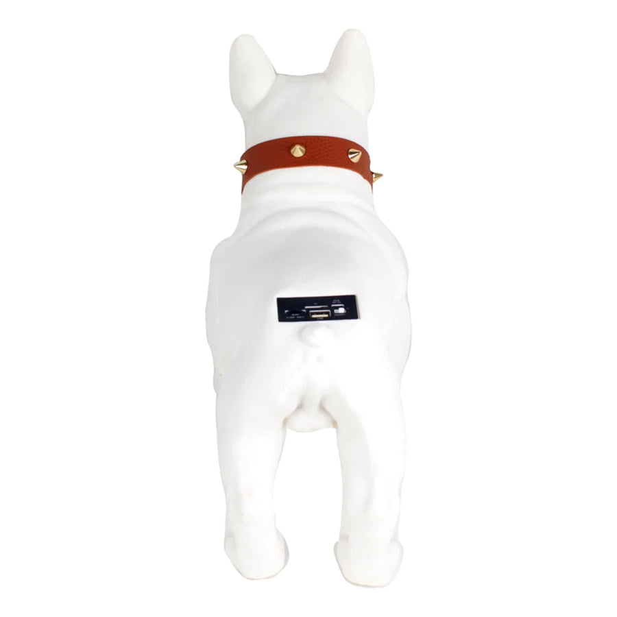 MaxPower Wooof Portable Bluetooth 13" Pug Style Speaker with Mic - White - MD568-WH-5.jpg