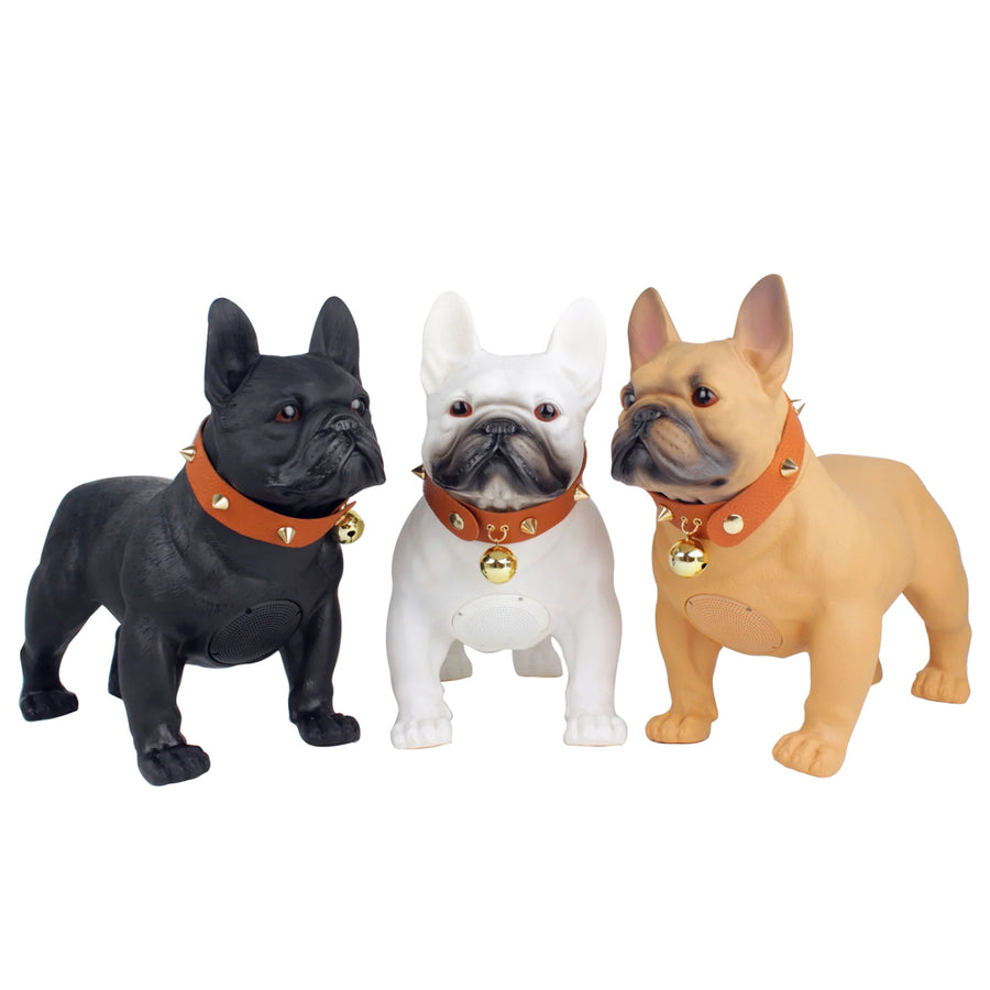 MaxPower Wooof Portable Bluetooth 13" Pug Style Speaker with Mic - White - MD568-WH-6.jpg