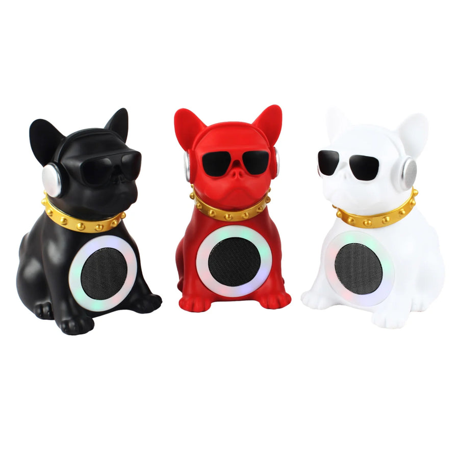 MaxPower Wooof 8.5" Bull Dog Glasses & Collar Tall Speaker with Dancing Ring Light - Black - MD60-BK-2.jpg