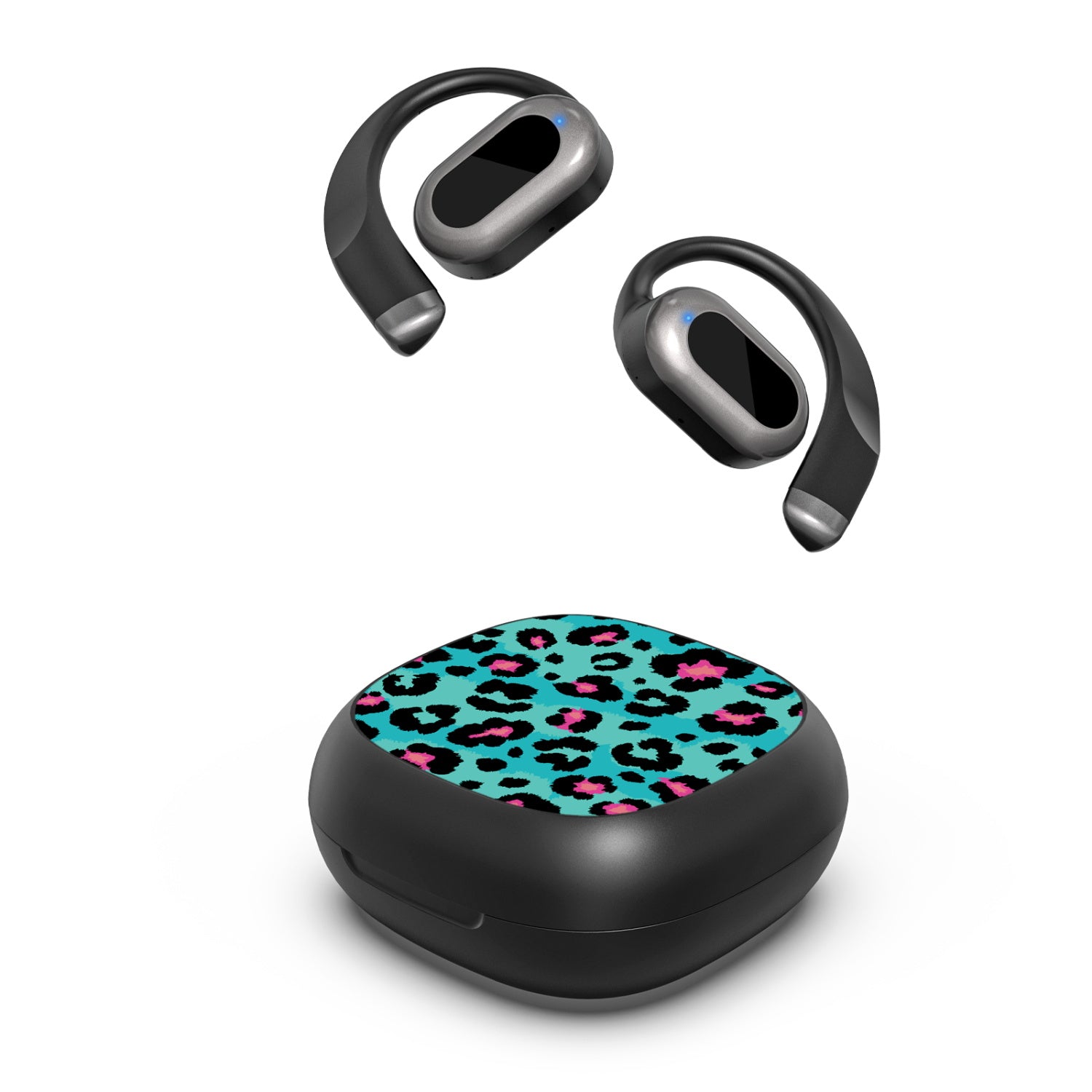 MyBat Design Lab Open-Ear Earbuds - Black - Multicolor Leopard - MFHSBTST251-004-2.jpg